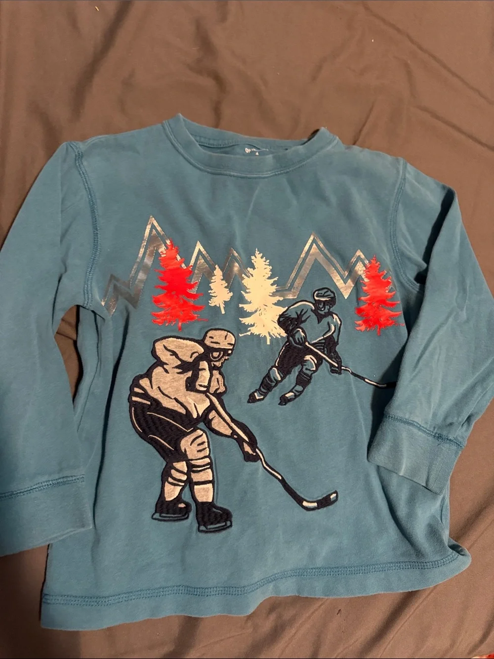 Bogo Kids Hockey Graphic Long-Sleeve Shirt
